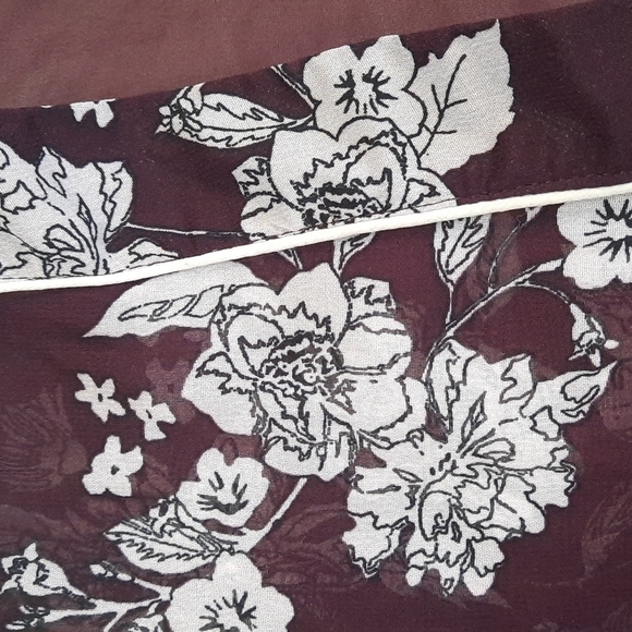 Live 4 Truth Plum Floral Sheer Midi Cardigan - Picture 3 of 6